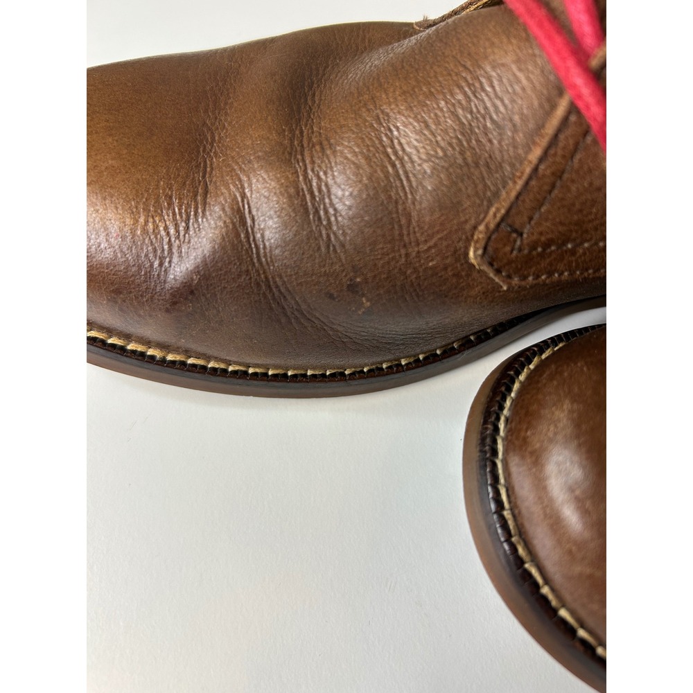 Cole Haan Kennedy Chukka Aesthetic Boots Brown Leather Red Laces Mens 8 M Used - Picture 7 of 13